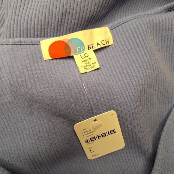 FP Beach NEW All About The Selfie Mini Dress Size L Ribbed long sleeve bodycon - Picture 6 of 9